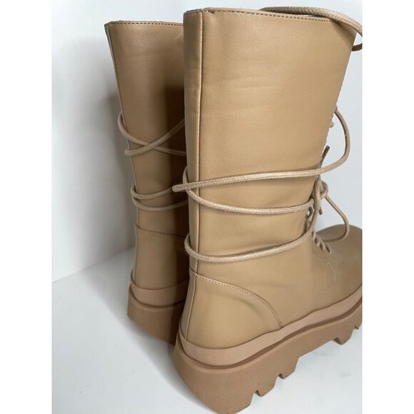PALOMA BARCELO Helsa Cairo Platform Boots In Nocciola Size 40 US 9.5 $458 - Picture 4 of 5